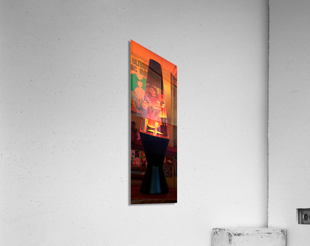70s Girl in a Lava Lamp Acrylic Print