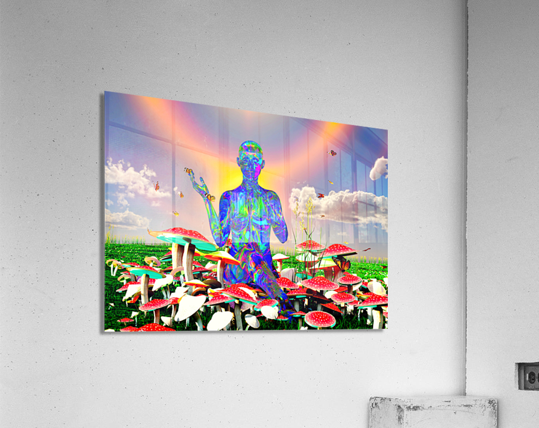 Magic  psychedelic psychoactive psilocybin mushrooms Acrylic Print