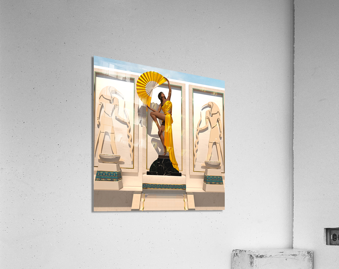 Art Deco Egyptian Statue - In the flesh Acrylic Print