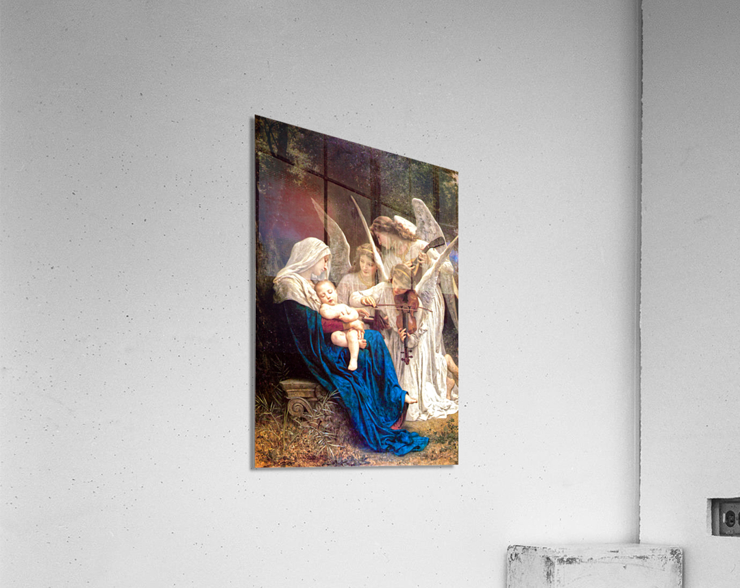 Song of the Angels - William Adolphe Bouguereau - La Vierge aux anges Acrylic Print