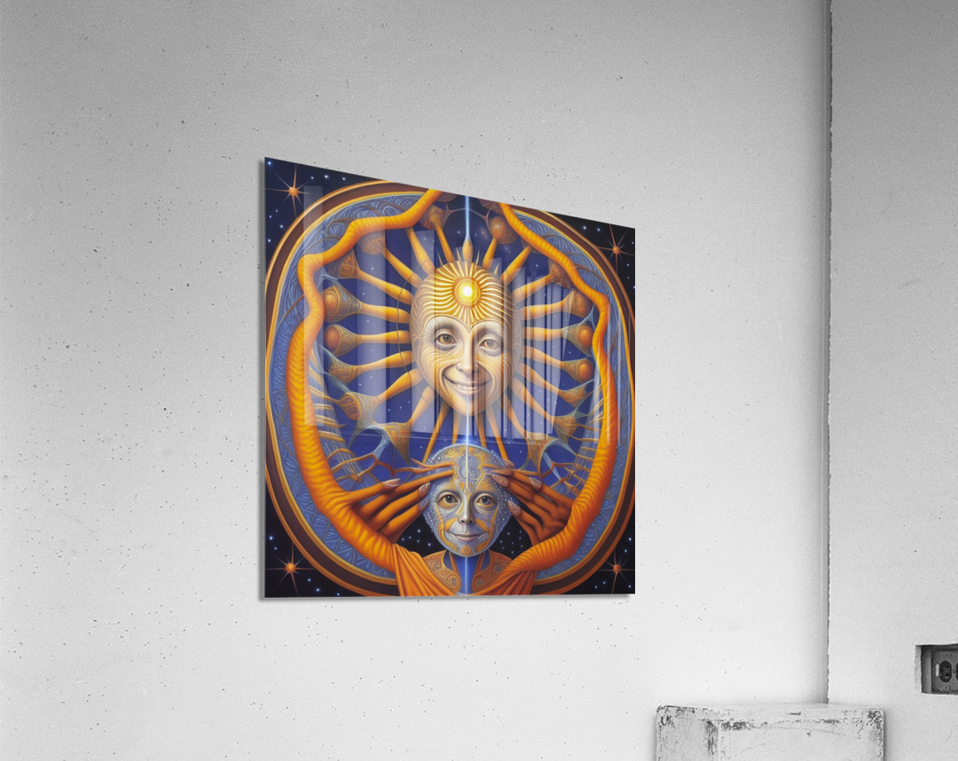 Gratitude for the Sun and the Moon Acrylic Print