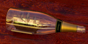 Impossible Ship in a Bottle