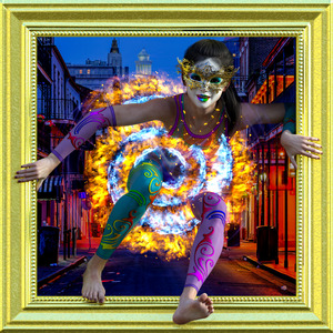 Out Of Mardi Gras Bourbon Street New Orleans Louisiana 