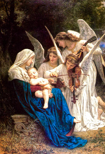 Song of the Angels - William Adolphe Bouguereau - La Vierge aux anges