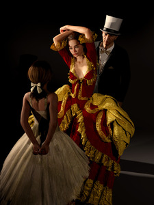 Paris 18th Century - Juxtaposition in the Ballet Theater 