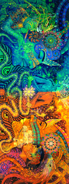 Ayahuasca - Masculine and Feminine Energy Enhanced  Print