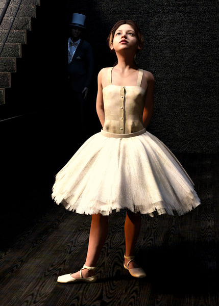 Little Dancer - Degas ballerina tribute Print