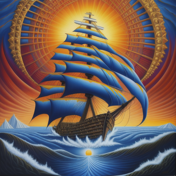 Epilogue Ship Setting Sail Print