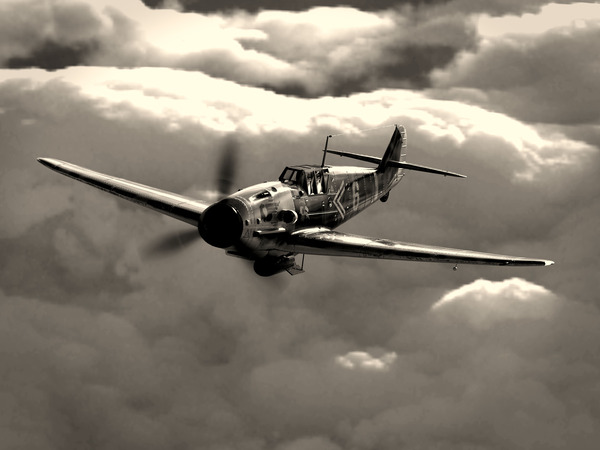 Messerschmitt Bf 109 BW Print