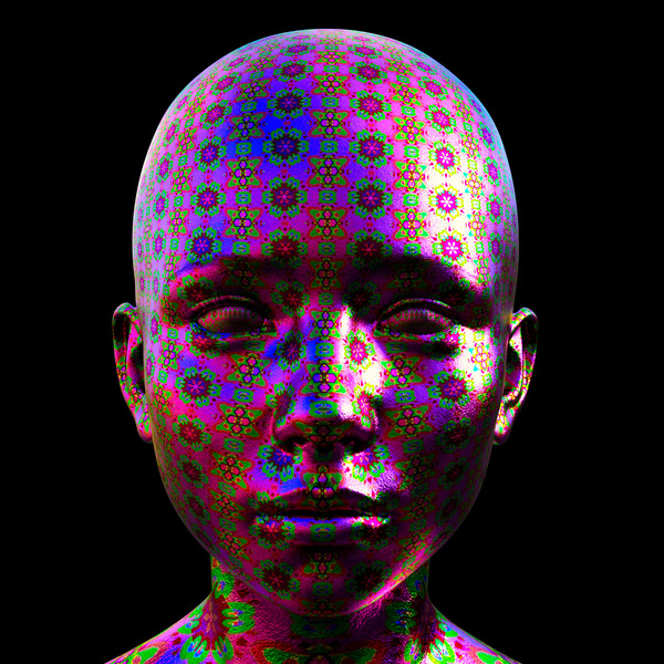 DMT Ayahuasca Experience - Black Background Print