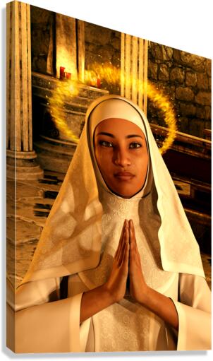 Saint Monica of Hippo   78MP 2:3 ratio  Canvas Print