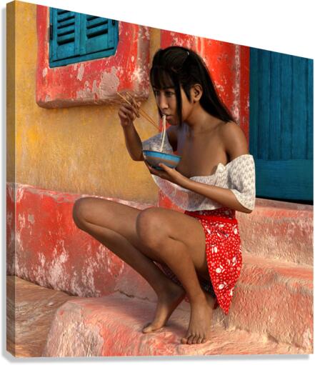 Contentment and Satisfaction  Canvas Print