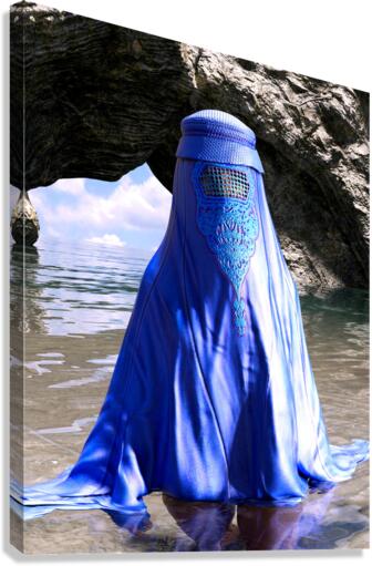 Burqa - Censorship or Beauty  Canvas Print