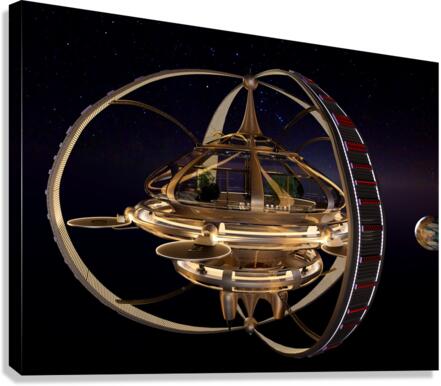 Interstellar Spaceship Eden   Canvas Print