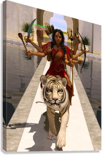 Hindu Goddess Durga  Canvas Print