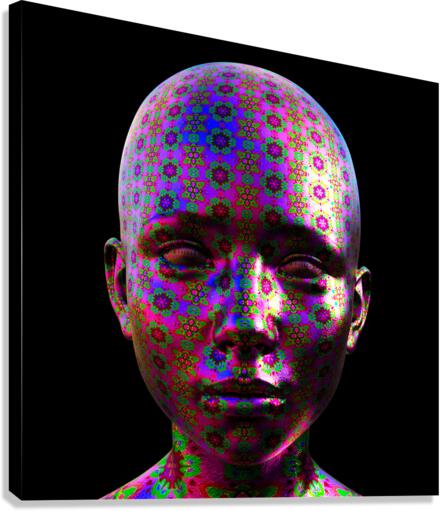 DMT Ayahuasca Experience - Black Background Canvas Print
