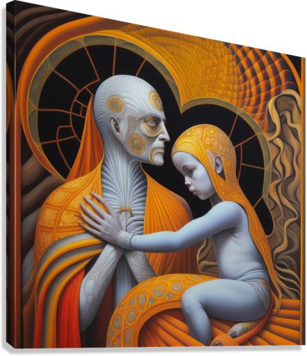 Farewells to Father Canvas Print