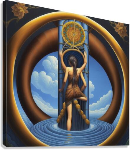 The Truth Coming Out of Her Well Canvas Print