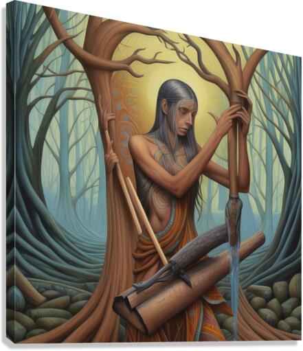 Cut Wood Carry Water Canvas Print