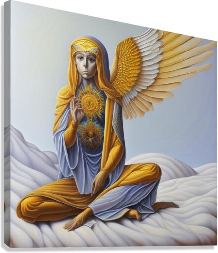 Broken Fallen Angel Forgiveness  Canvas Print