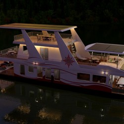Solar Electric Powered Houseboat 