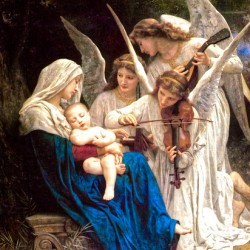 Song of the Angels - William Adolphe Bouguereau - La Vierge aux anges