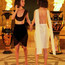 Yin and Yang as Twin Women