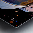 Female Space Explorer witnesses the Carina Nebula as seen by the James Webb Telescope Metal print