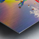 Magic  psychedelic psychoactive psilocybin mushrooms Metal print