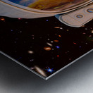 Female Space Explorer witnesses the Carina Nebula as seen by the James Webb Telescope Metal print