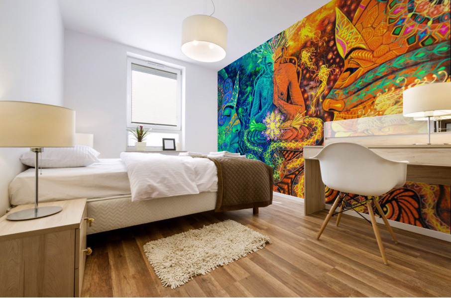 Ayahuasca - Masculine and Feminine Energy Enhanced Mural print