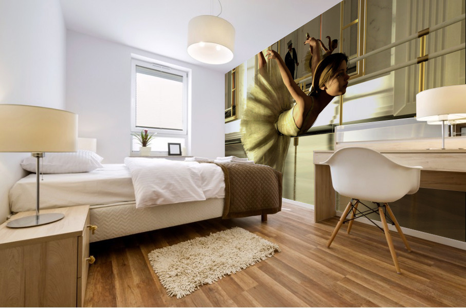 Ballet Practice - Degas Little Dancer Tribute Mural print