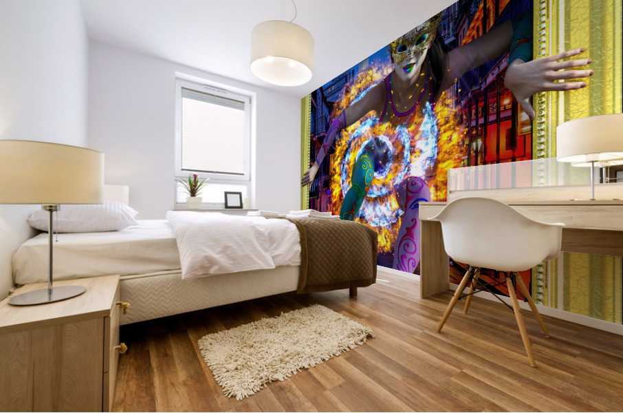 Out Of Mardi Gras Bourbon Street New Orleans Louisiana  Mural print