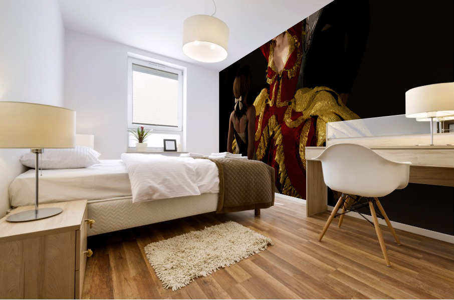 Paris 18th Century - Juxtaposition in the Ballet Theater  Mural print