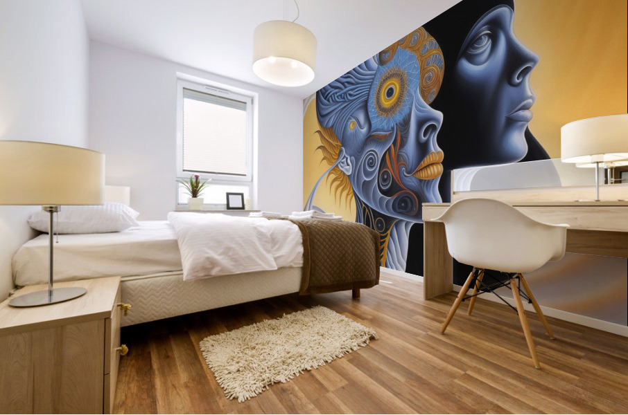 Alone Not Lonely Mural print