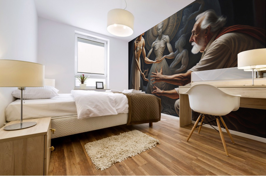 Aging and letting go Mural print