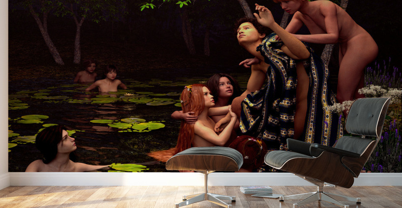 Hylas and the Nymphs Wall Murals