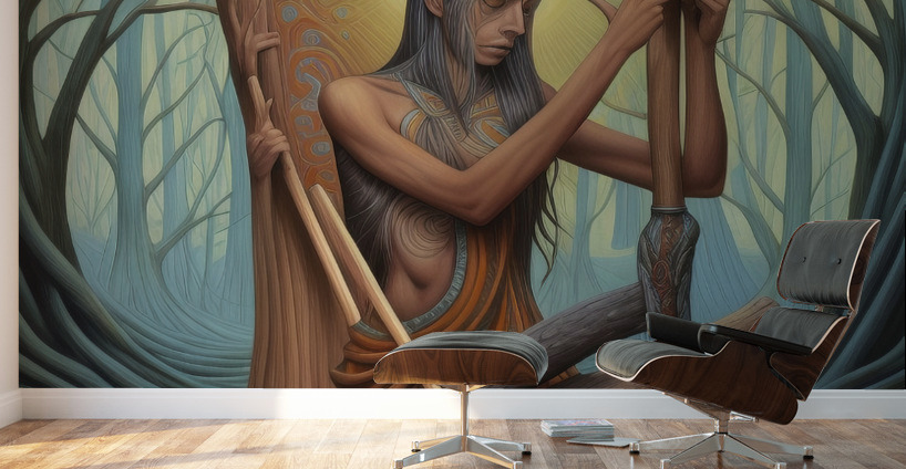 Cut Wood Carry Water Wall Murals