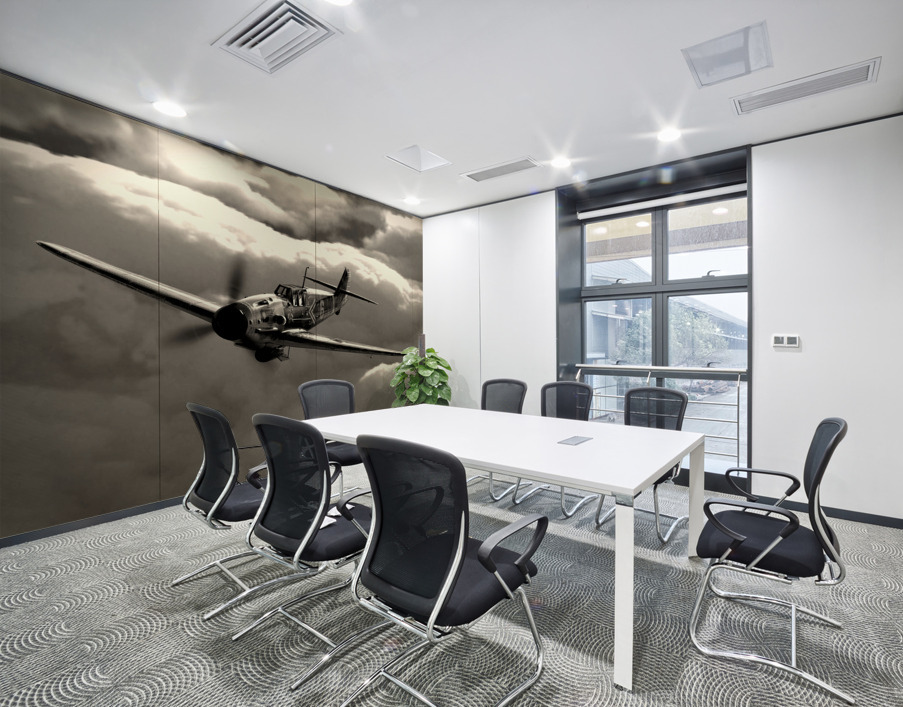 Messerschmitt Bf 109 BW Wall Printing