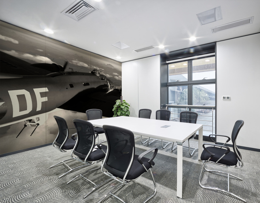 Boeing B-17 Flying Fortress BW Wall Printing