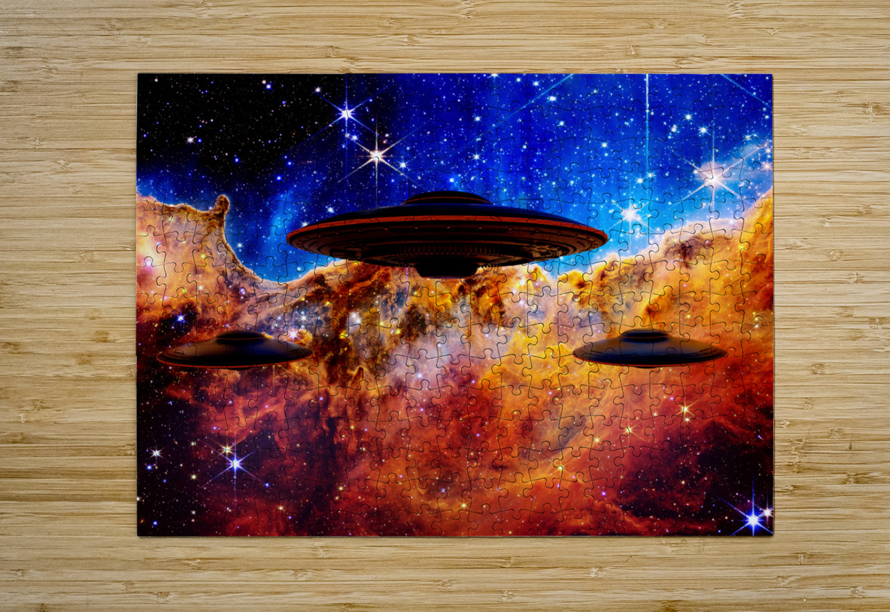 Carina Nebula James Webb Telescope UFO  Kevin Michael VerKamp Puzzle printing