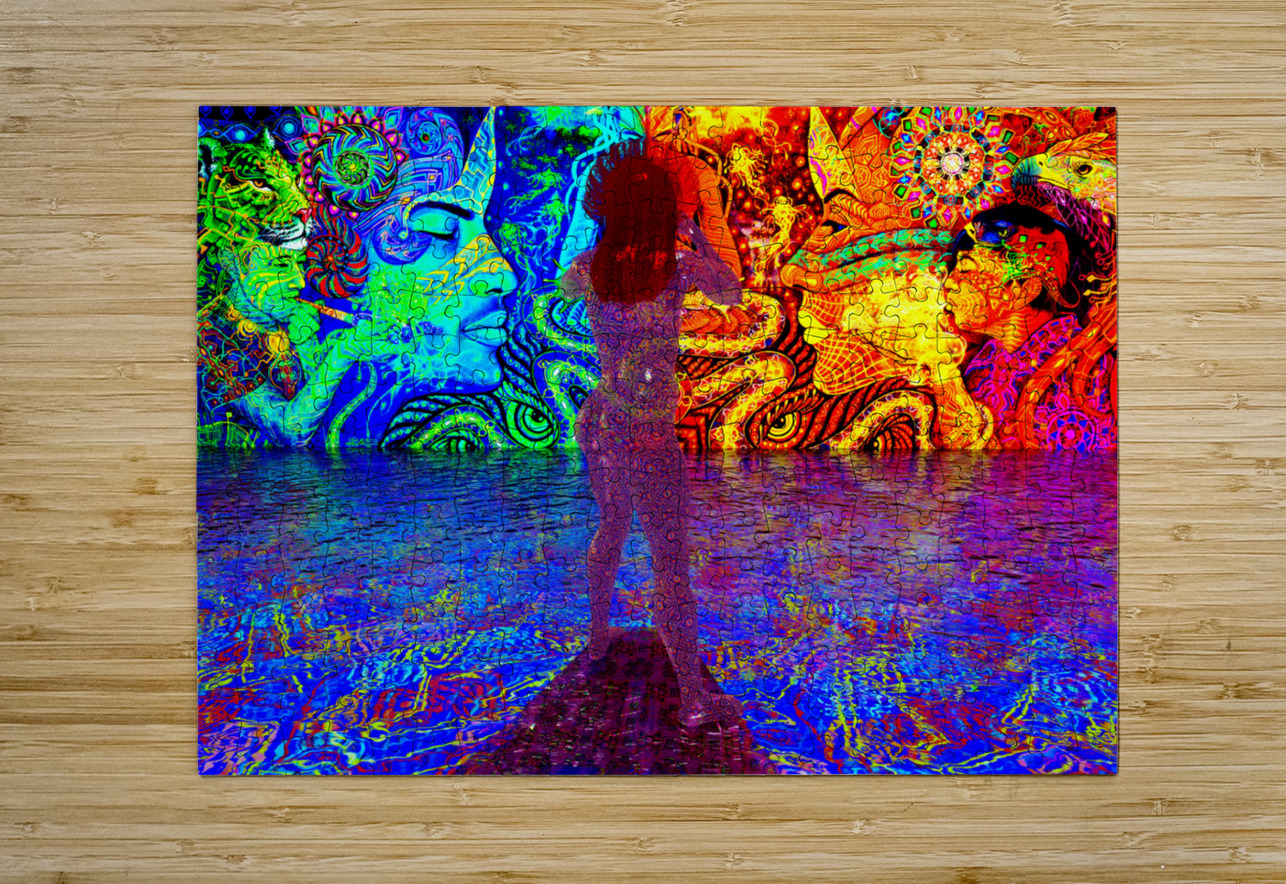 Psychedelic Ayahuasca Journey Kevin Michael VerKamp Puzzle printing