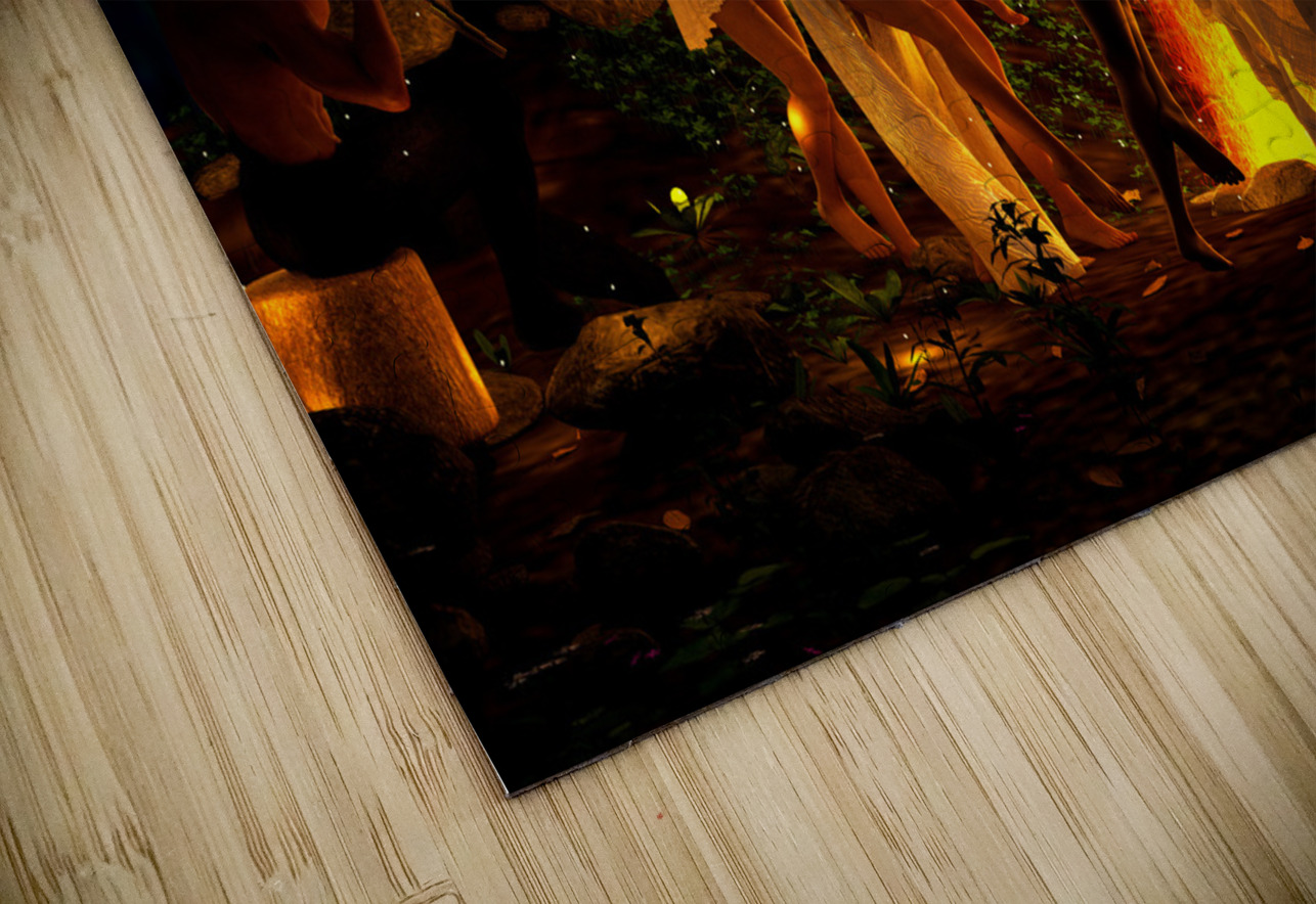 The God Pan with Nymphs Dancing in the Forest Kevin Michael VerKamp Puzzle