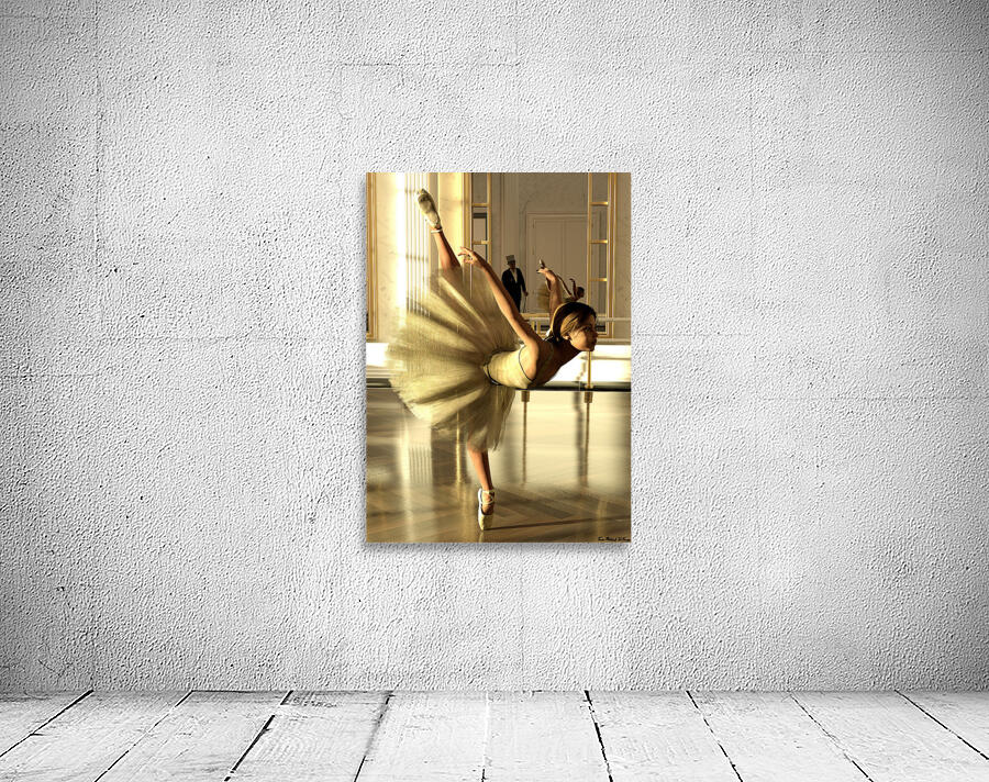 Ballet Practice - Degas Little Dancer Tribute 2:3 by Kevin Michael VerKamp