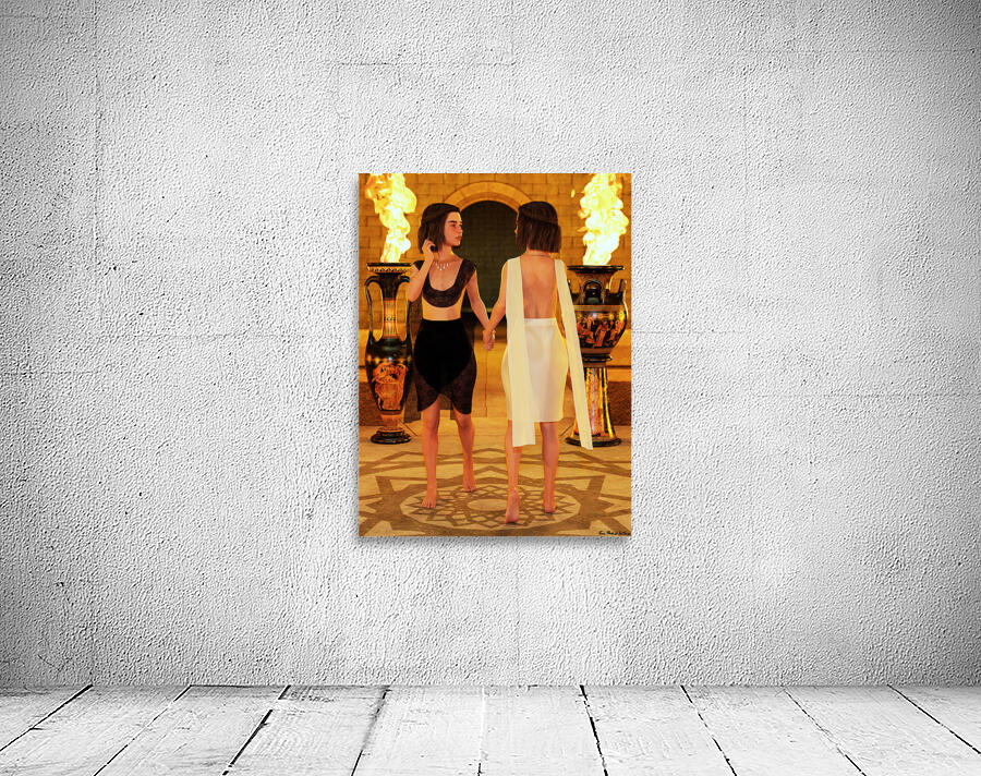 Yin and Yang as Twin Women Wall Preview