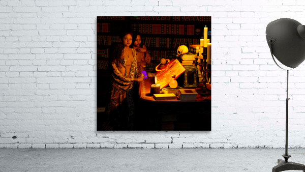 Young Wiccan Girls Practing their Witchcraft Wall Preview