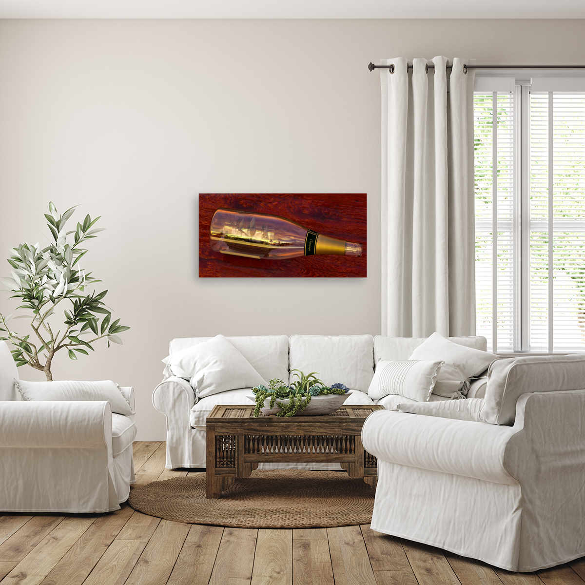 Impossible Ship in a Bottle Reproduction