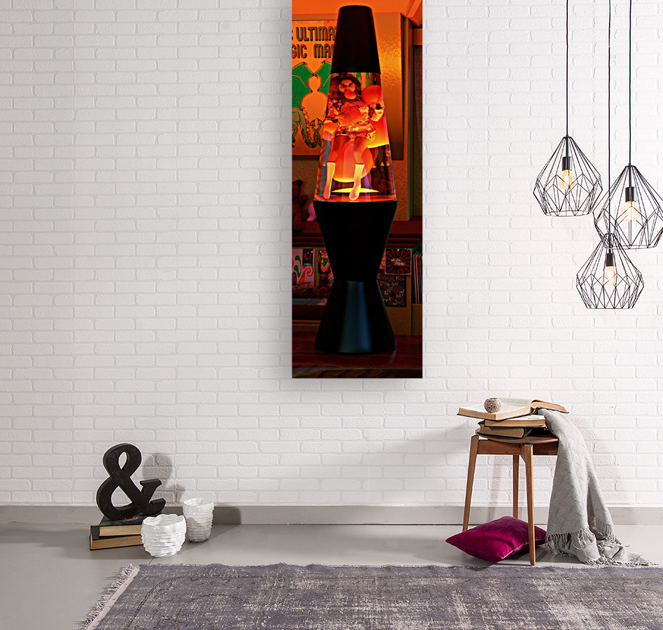 70s Girl in a Lava Lamp Reproduction