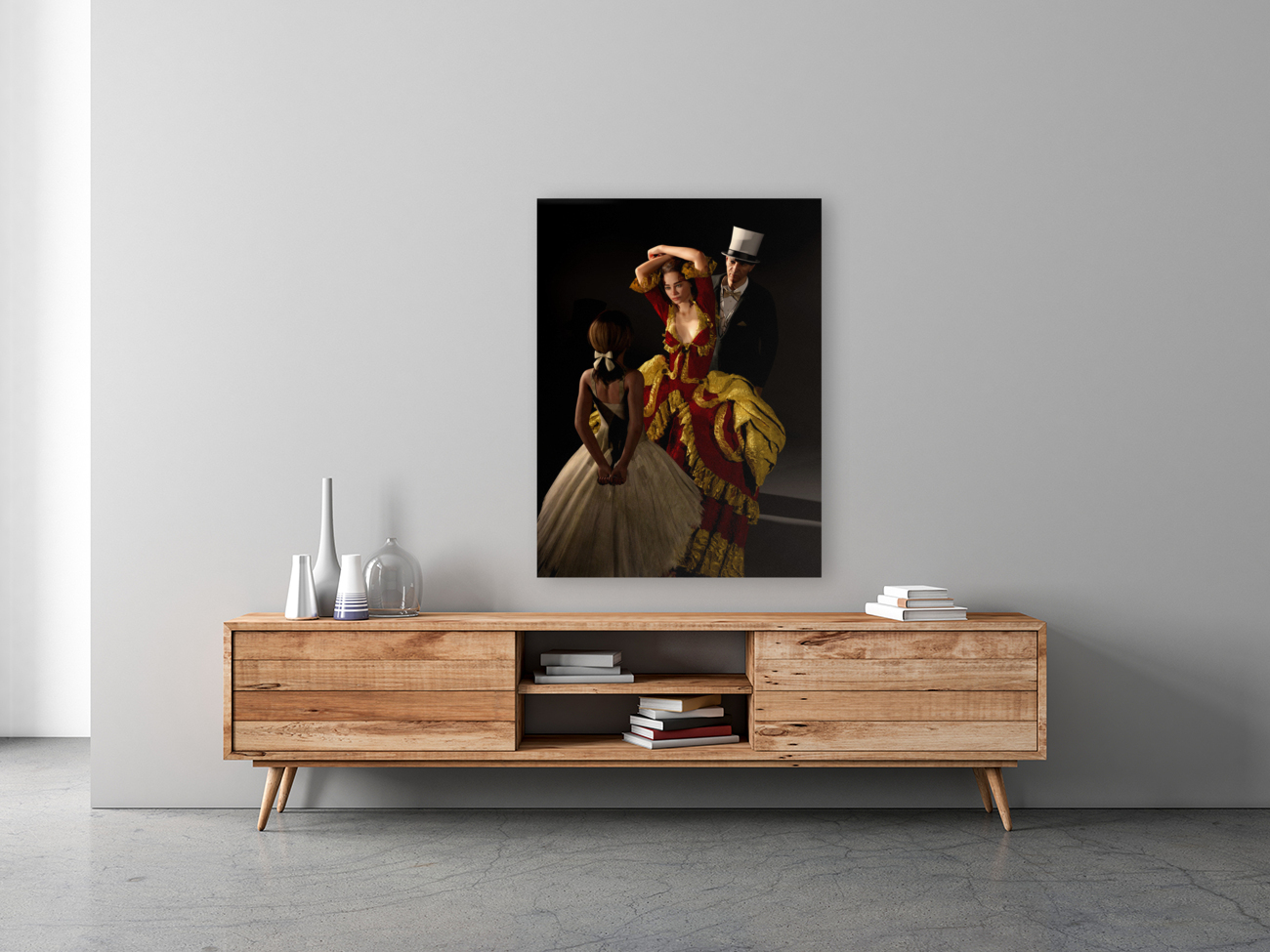 Paris 18th Century - Juxtaposition in the Ballet Theater  Reproduction