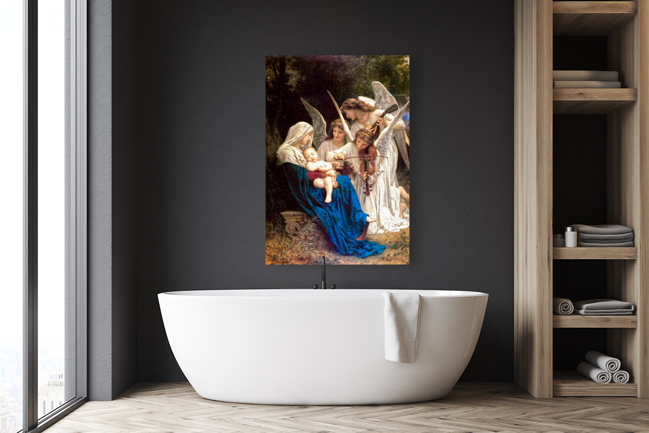 Song of the Angels - William Adolphe Bouguereau - La Vierge aux anges Reproduction